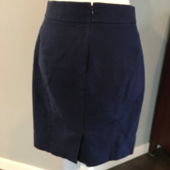 J. Crew Classic Blue The Pencil Skirt  - Sz 4 - Picture 6 of 9